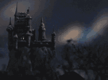 Gif animé gothique chateau